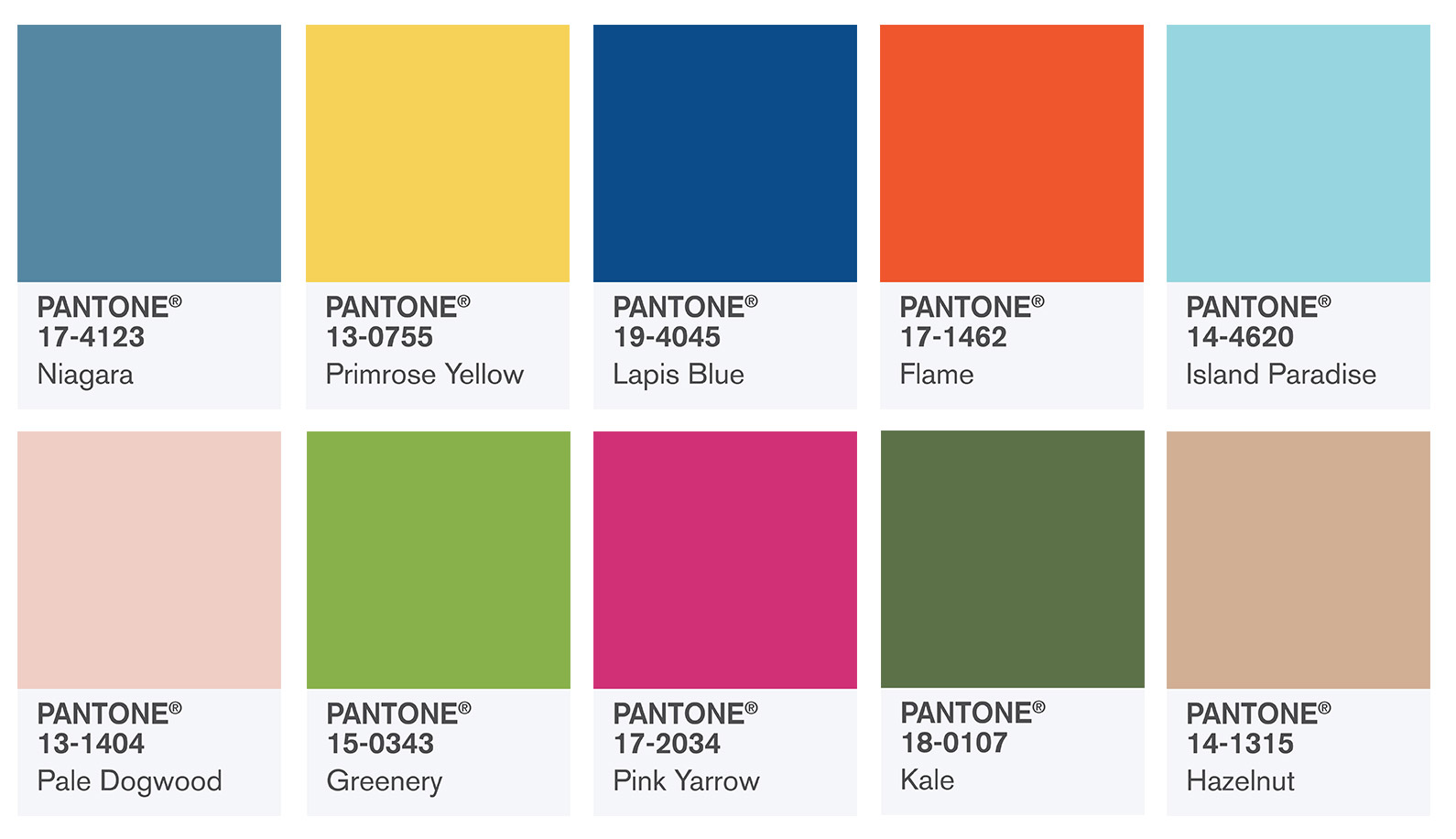 Mode News: Trendfarben für Frühling/Sommer 2017 - Übersicht Pantone Trendfarben